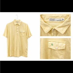 Criquet Men's Light Yellow Polo Shirt